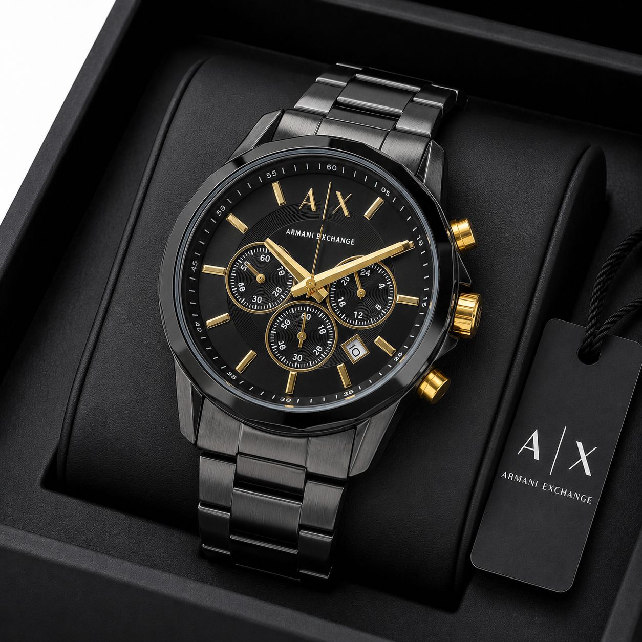 Armani Exchange Black Chronograph