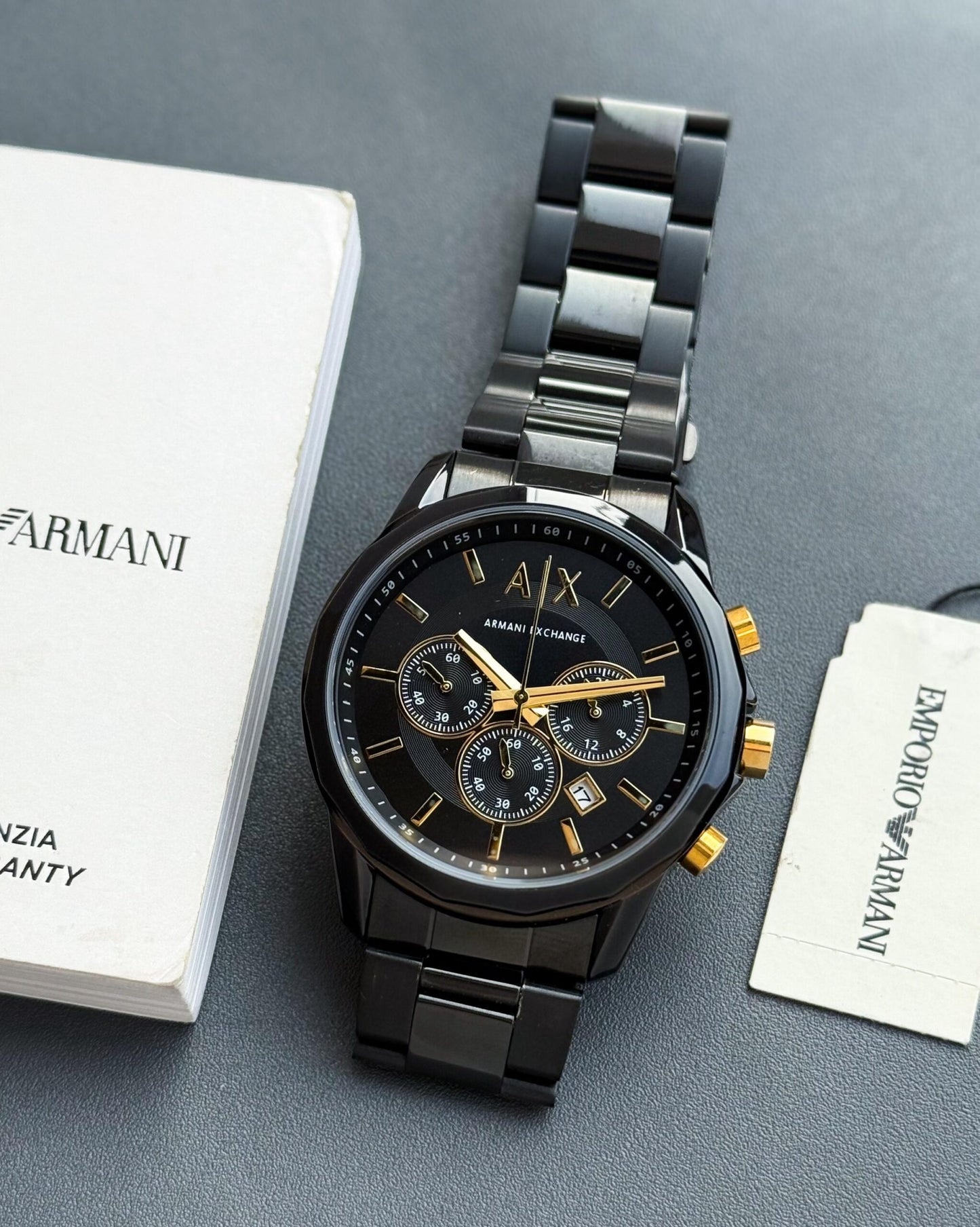Armani Exchange Black Chronograph