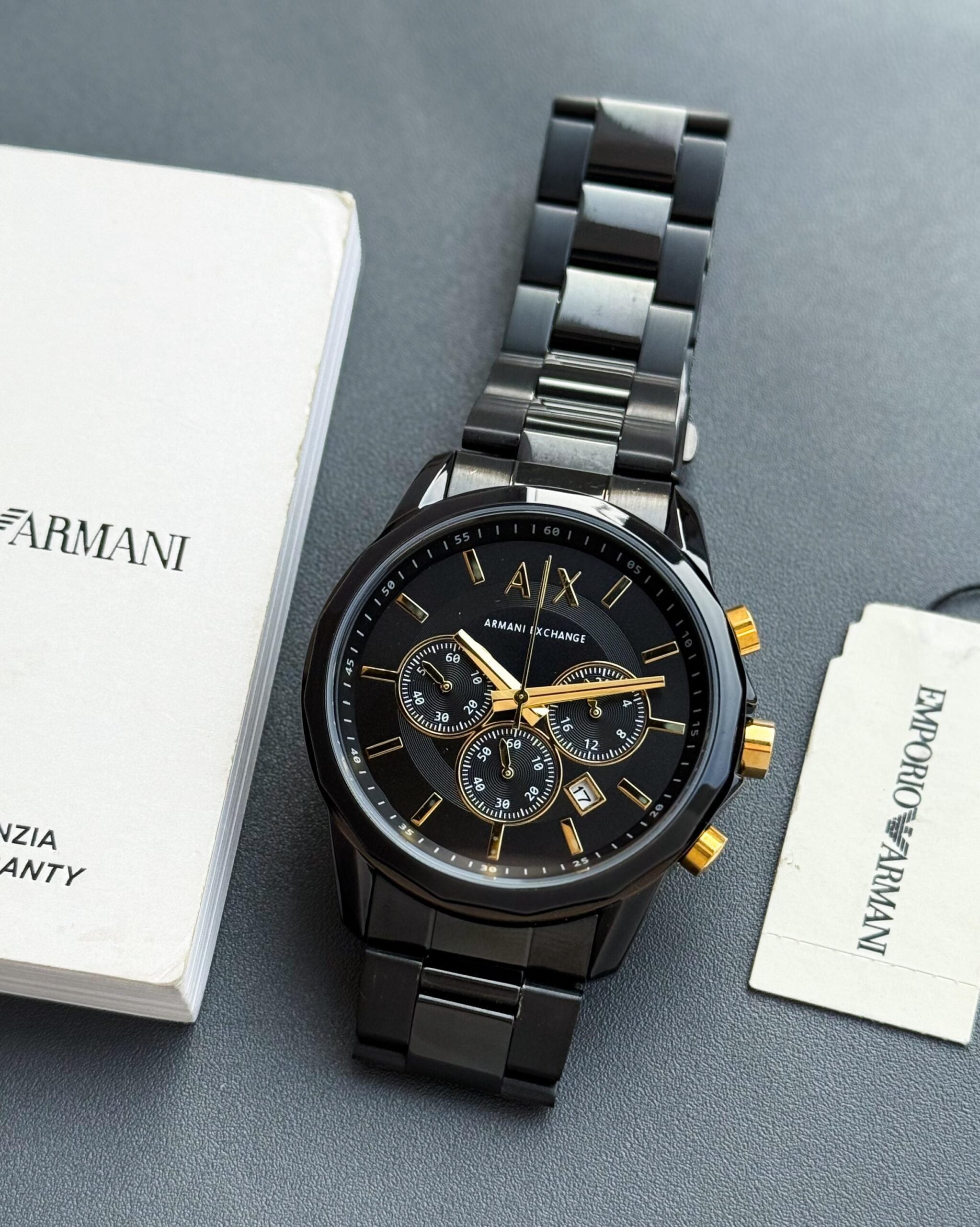 Armani Exchange Black Chronograph