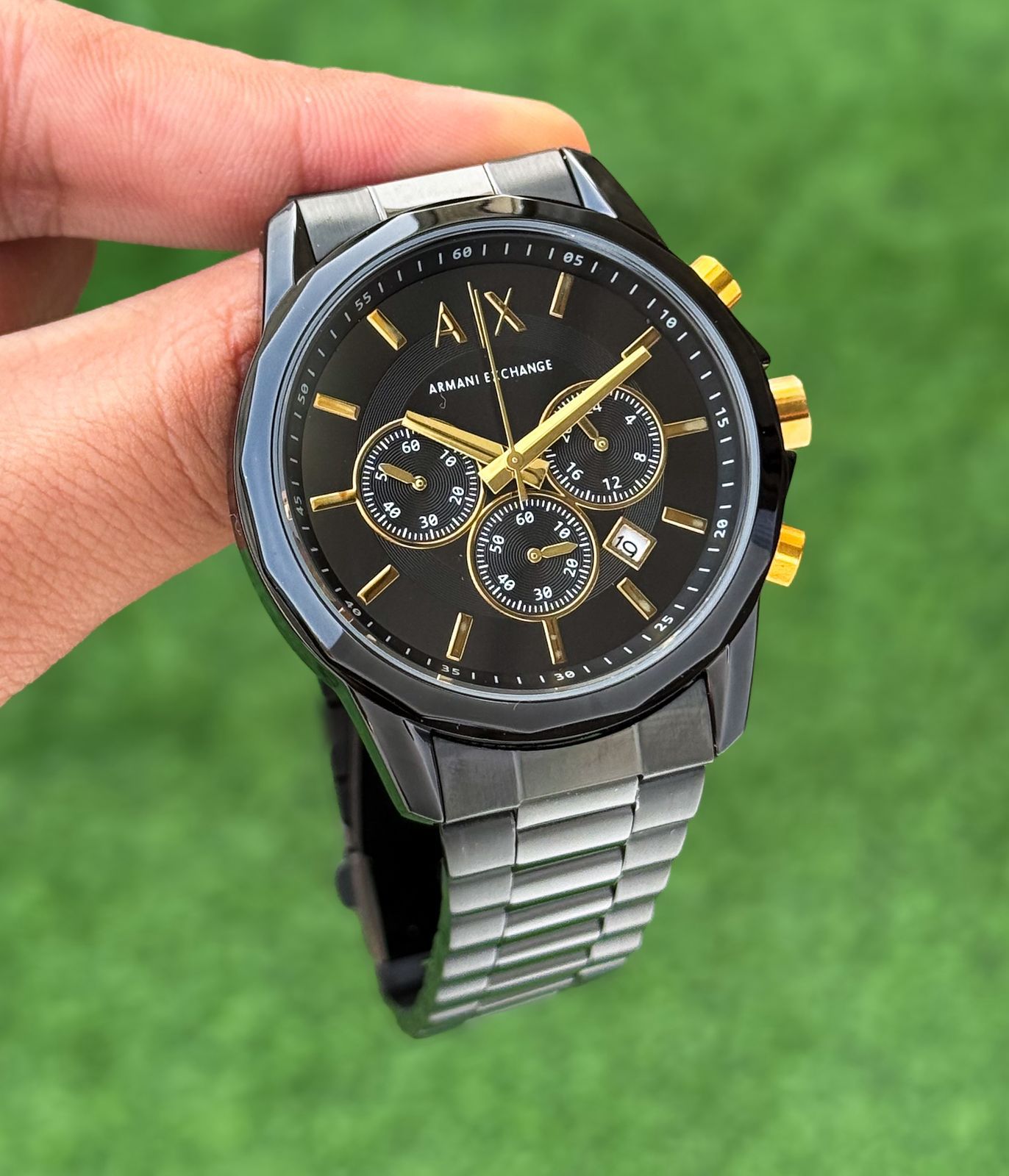 Armani Exchange Black Chronograph