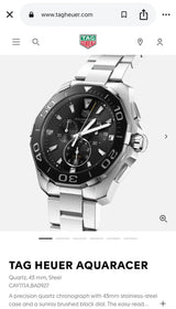 Tag Heuer Aquaracer Black Dial