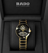 Rado Centrix Golden black Automatic Open Heart Jubile
