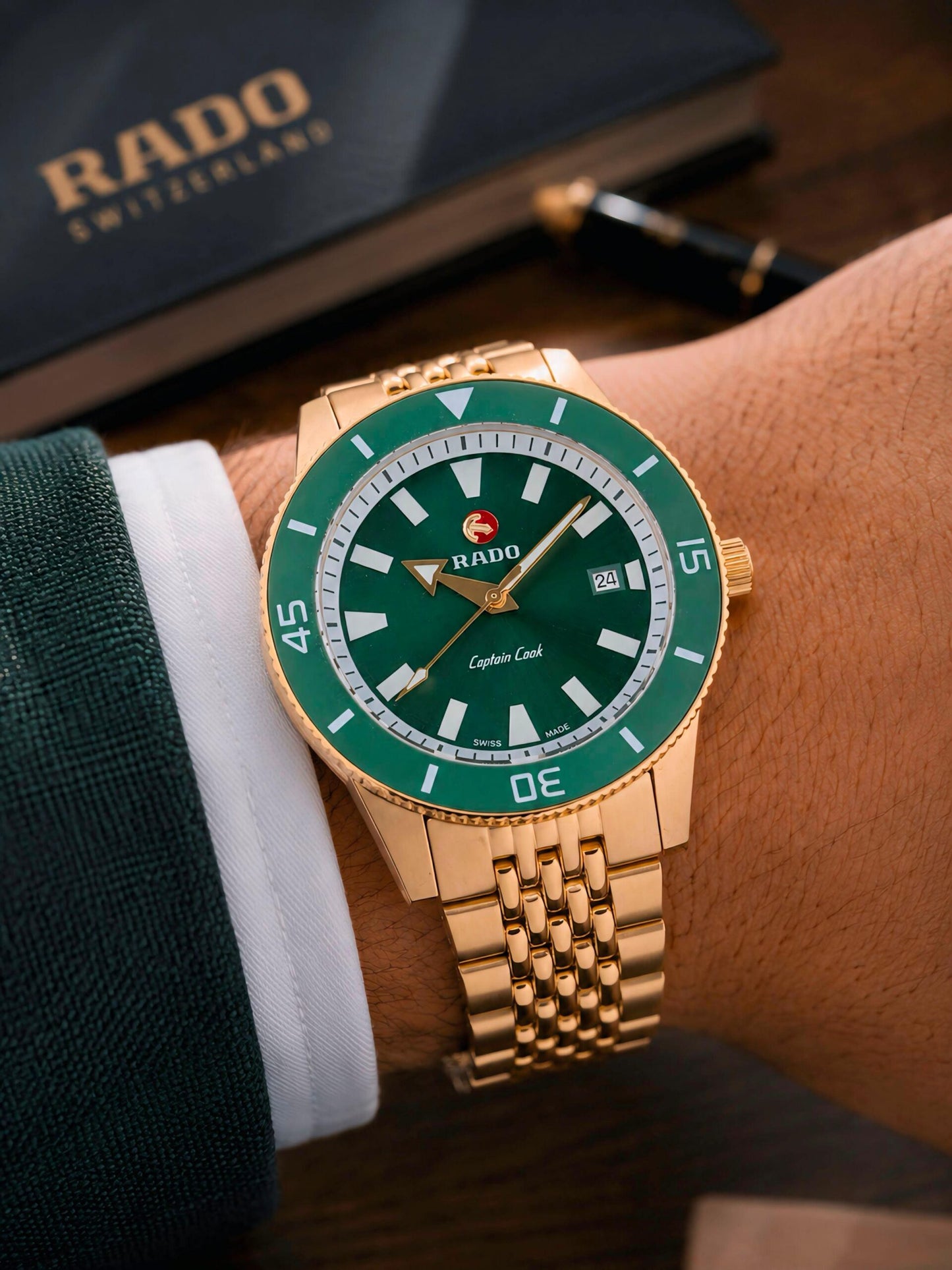 Rado Captain Cook Green Dial Automatic