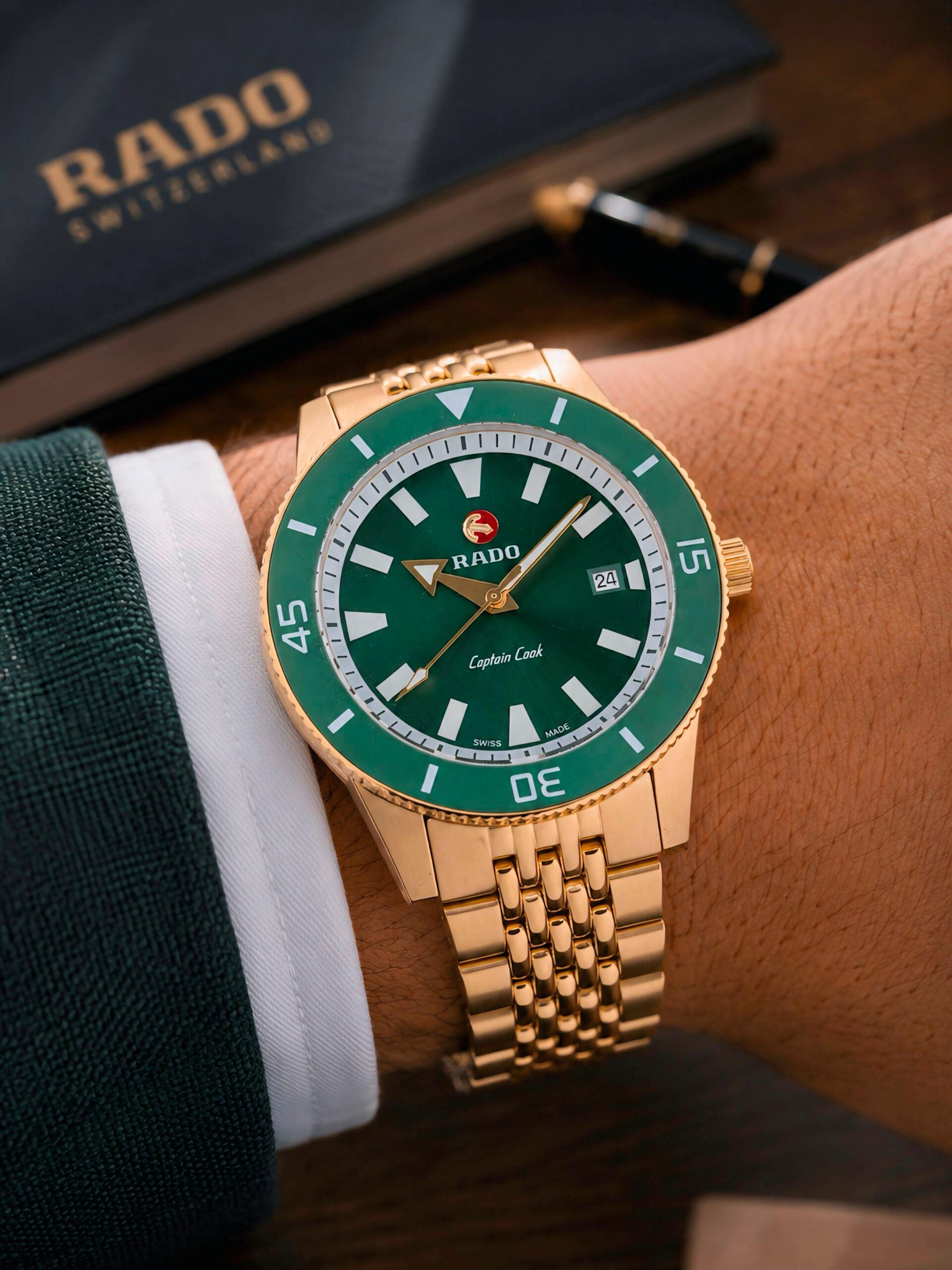 Rado Captain Cook Green Dial Automatic
