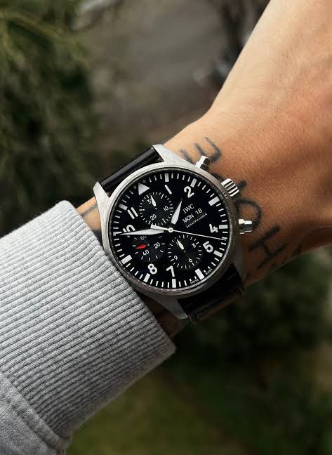IWC Pilot’s  Black Chronograph