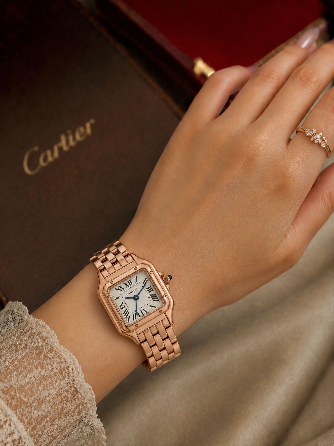 Cartier Santos De White Dial
