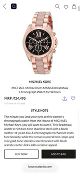 Michael Kors Bradshaw Rose Gold
