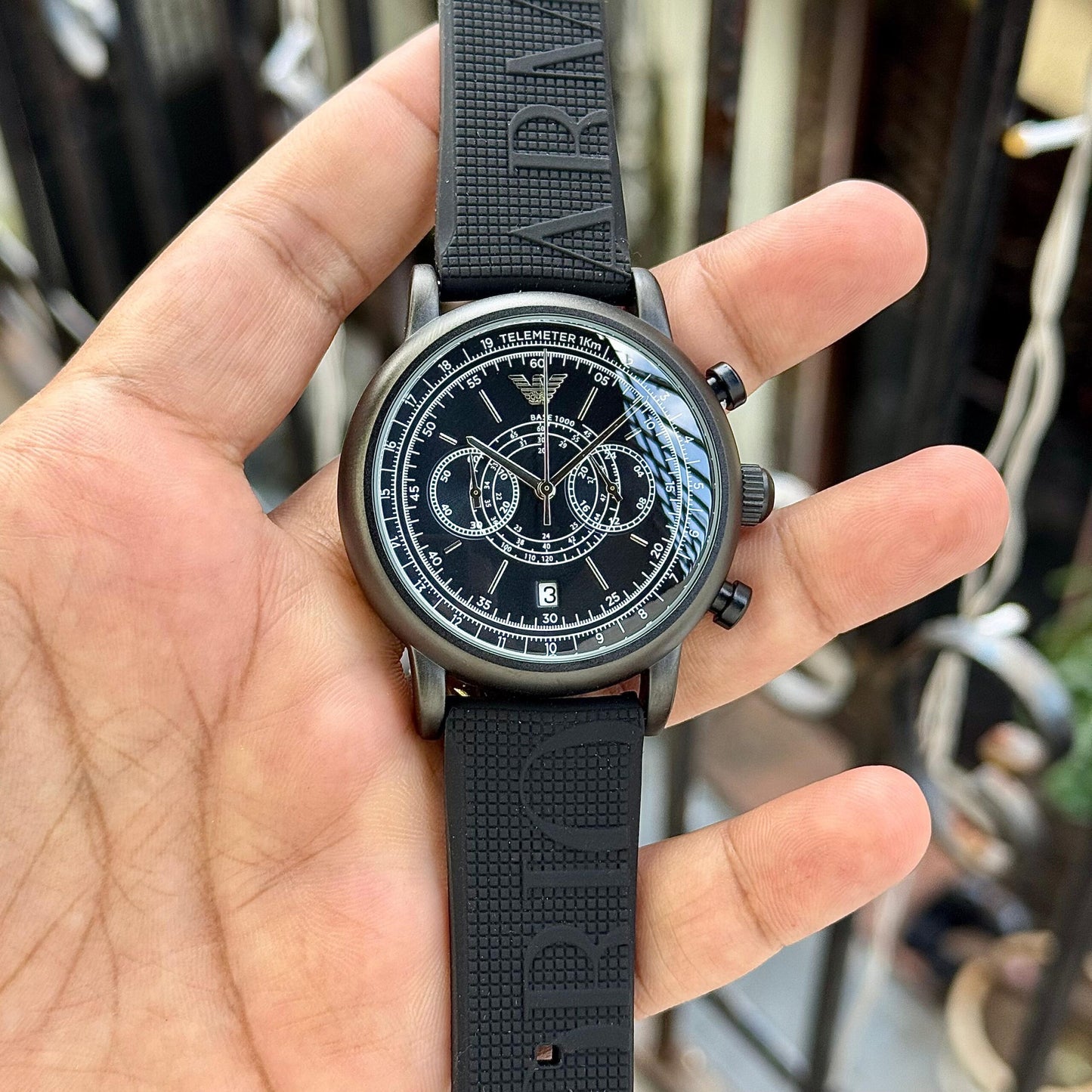 Emporio Armani Black Sport Series Chronograph