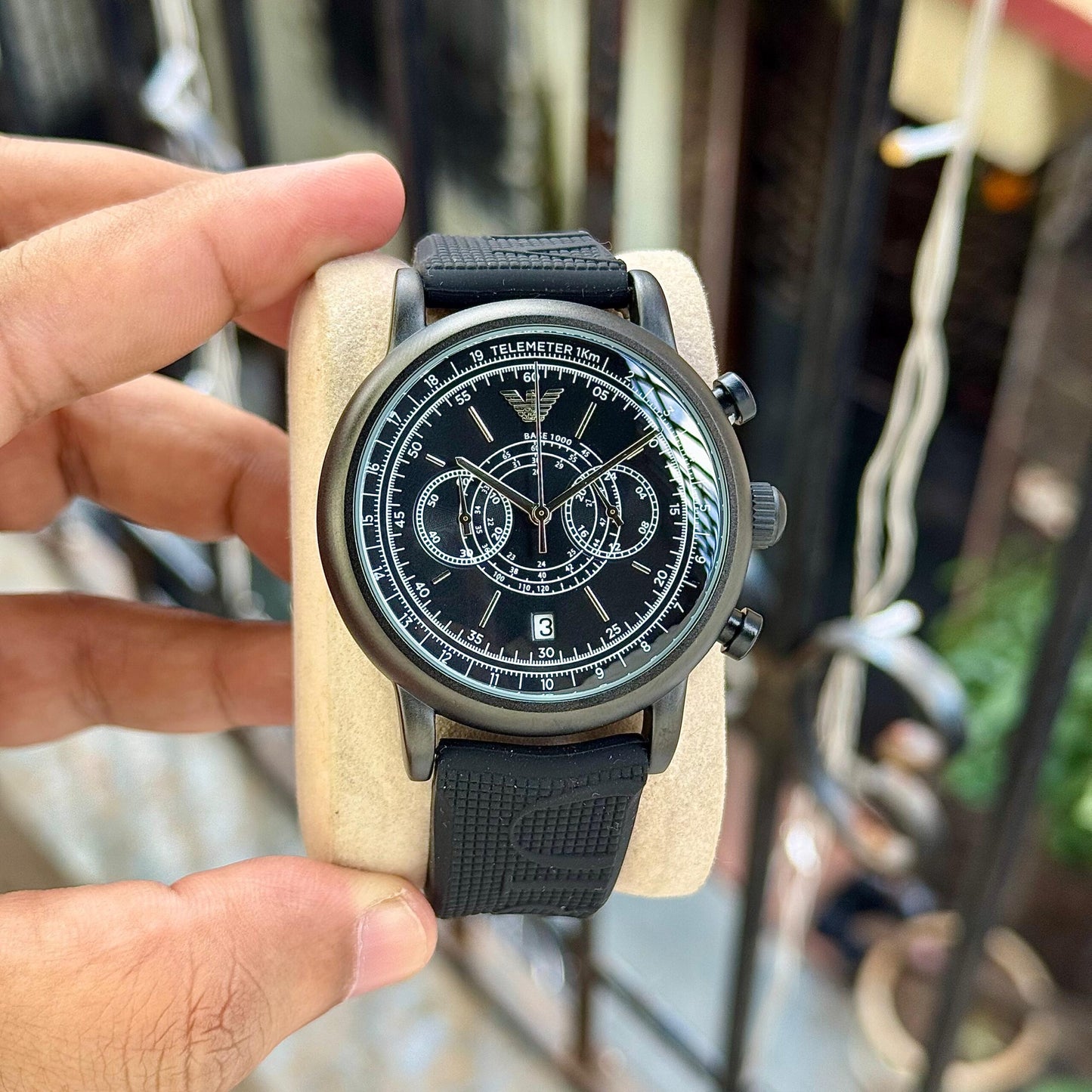 Emporio Armani Black Sport Series Chronograph