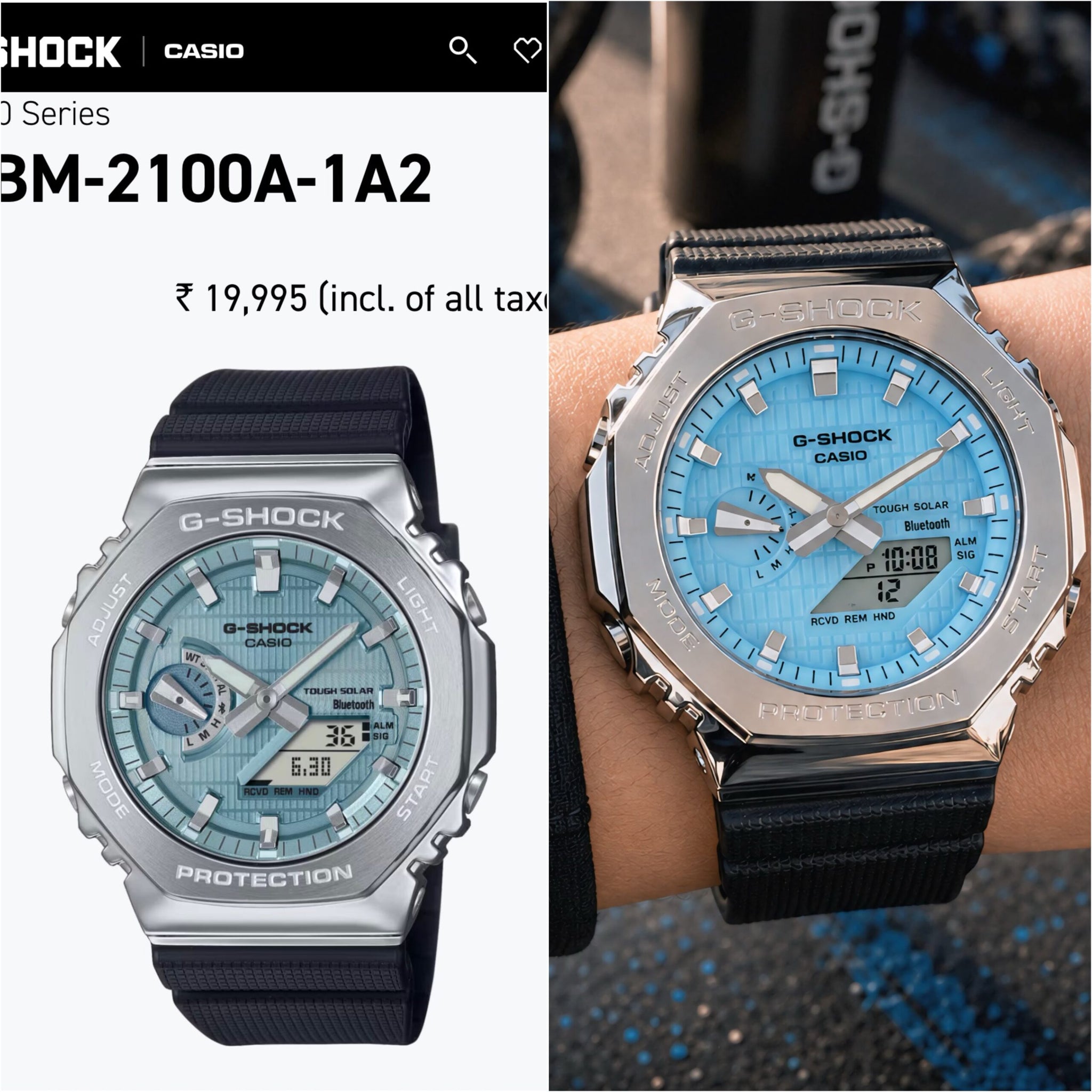 G Shock Casio Oak Gbm2100a-1A2