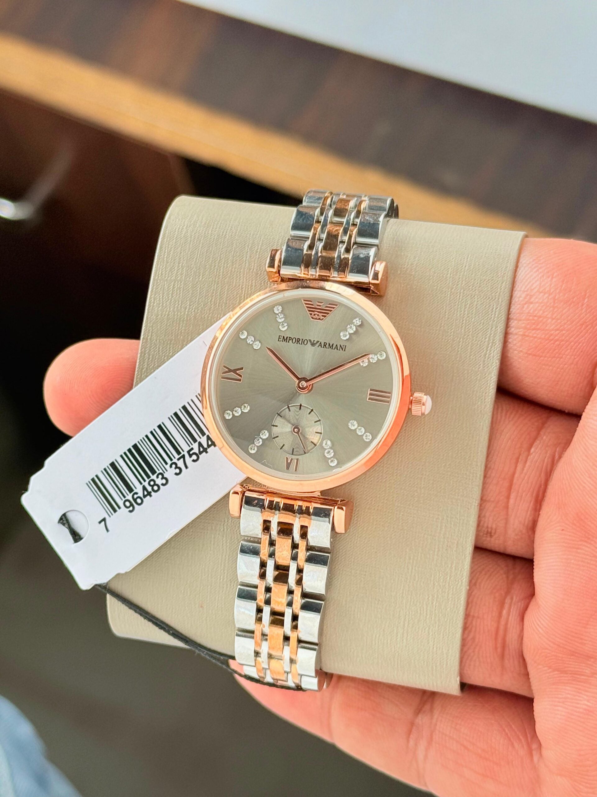 Emporio Armani Slim Grey Two Tone