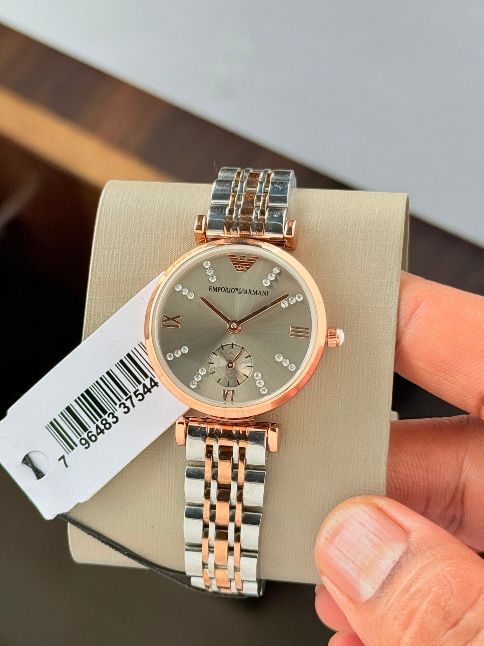 Emporio Armani Slim Grey Two Tone