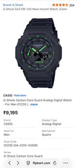 G Shock Casio Oak GA-2100-1A3