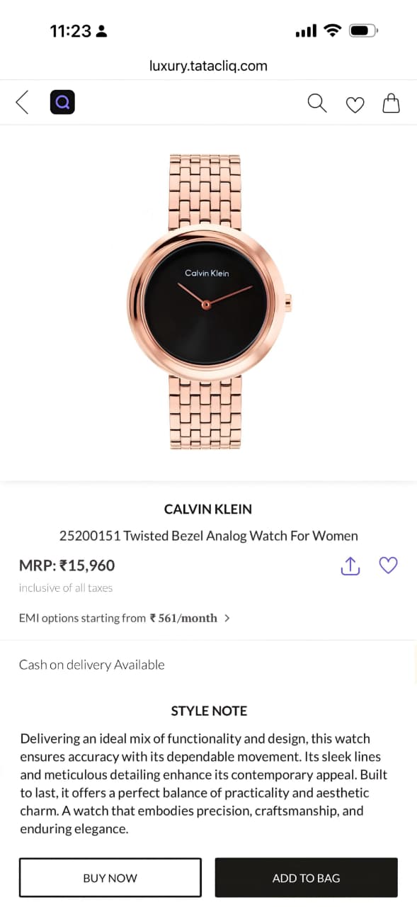 Calvin Klein Burst Analog