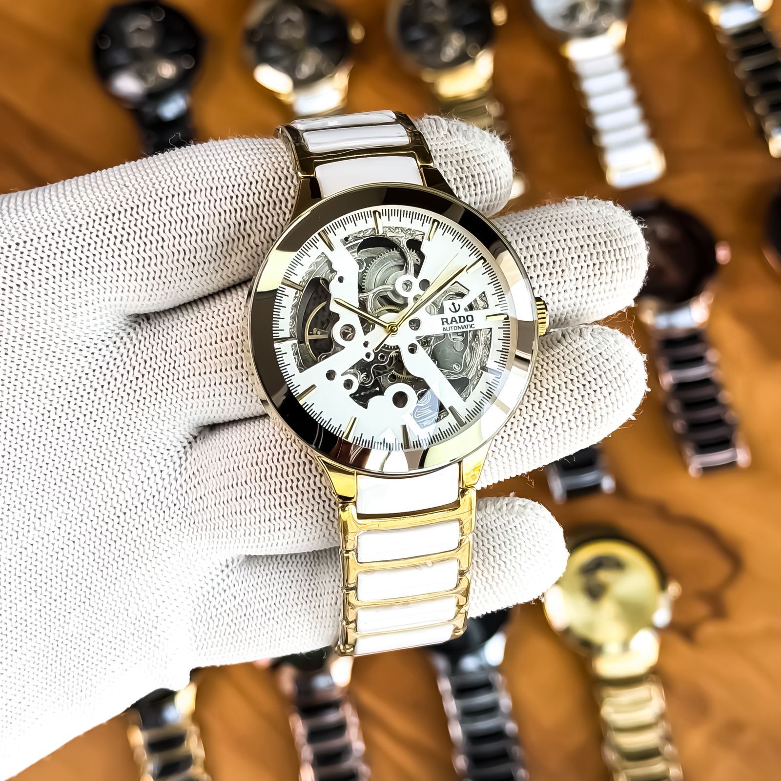 Rado Centrix Automatic Open Heart White Jubile