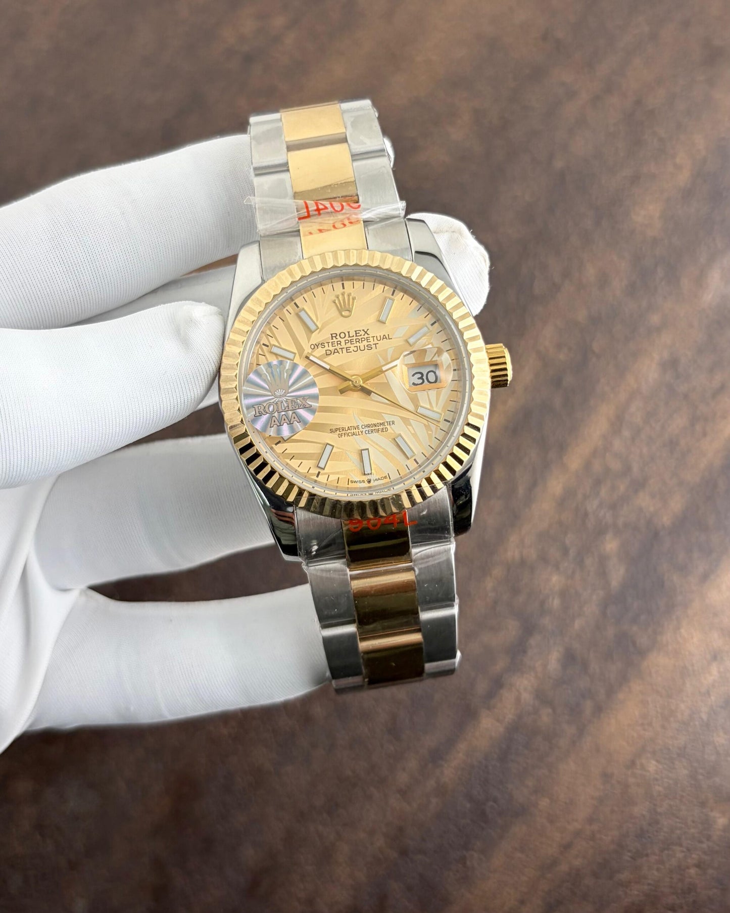 Rolex Oyster DateJust  Yellow Golden Dial