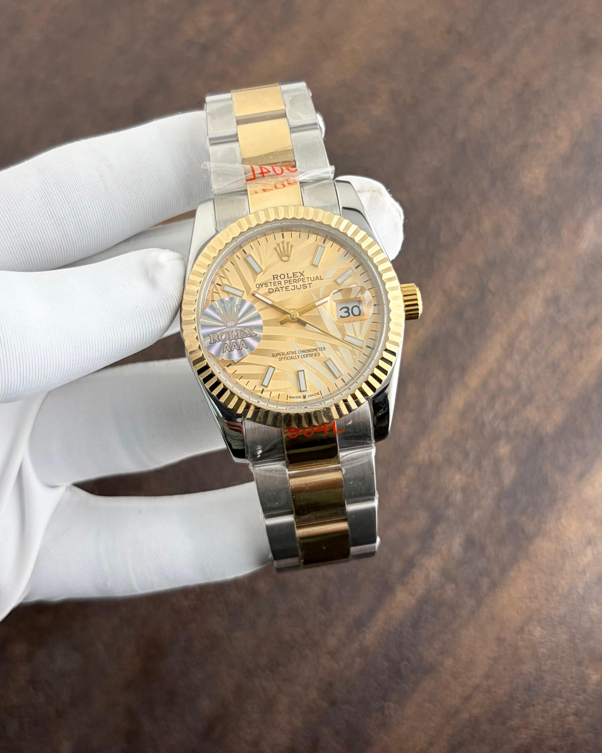 Rolex Oyster DateJust  Yellow Golden Dial