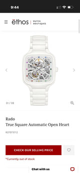 Rado True Square White Ceramic Edition