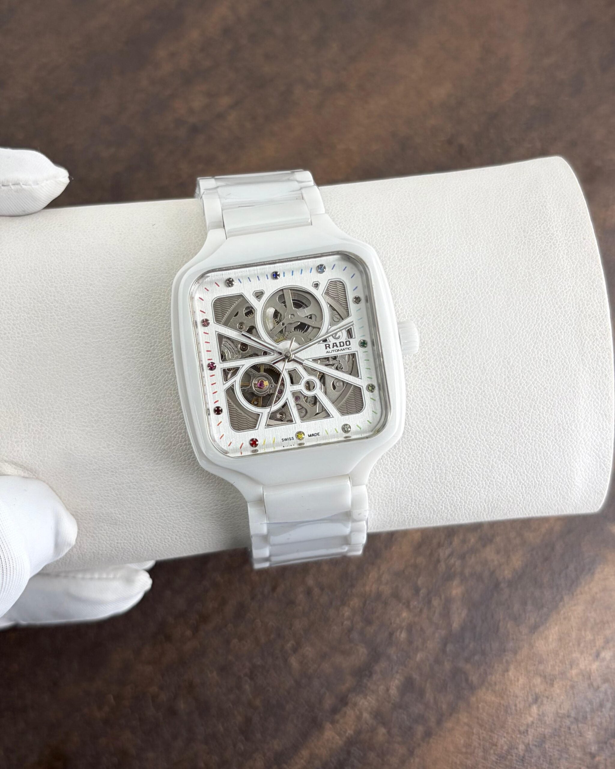 Rado True Square White Ceramic Edition