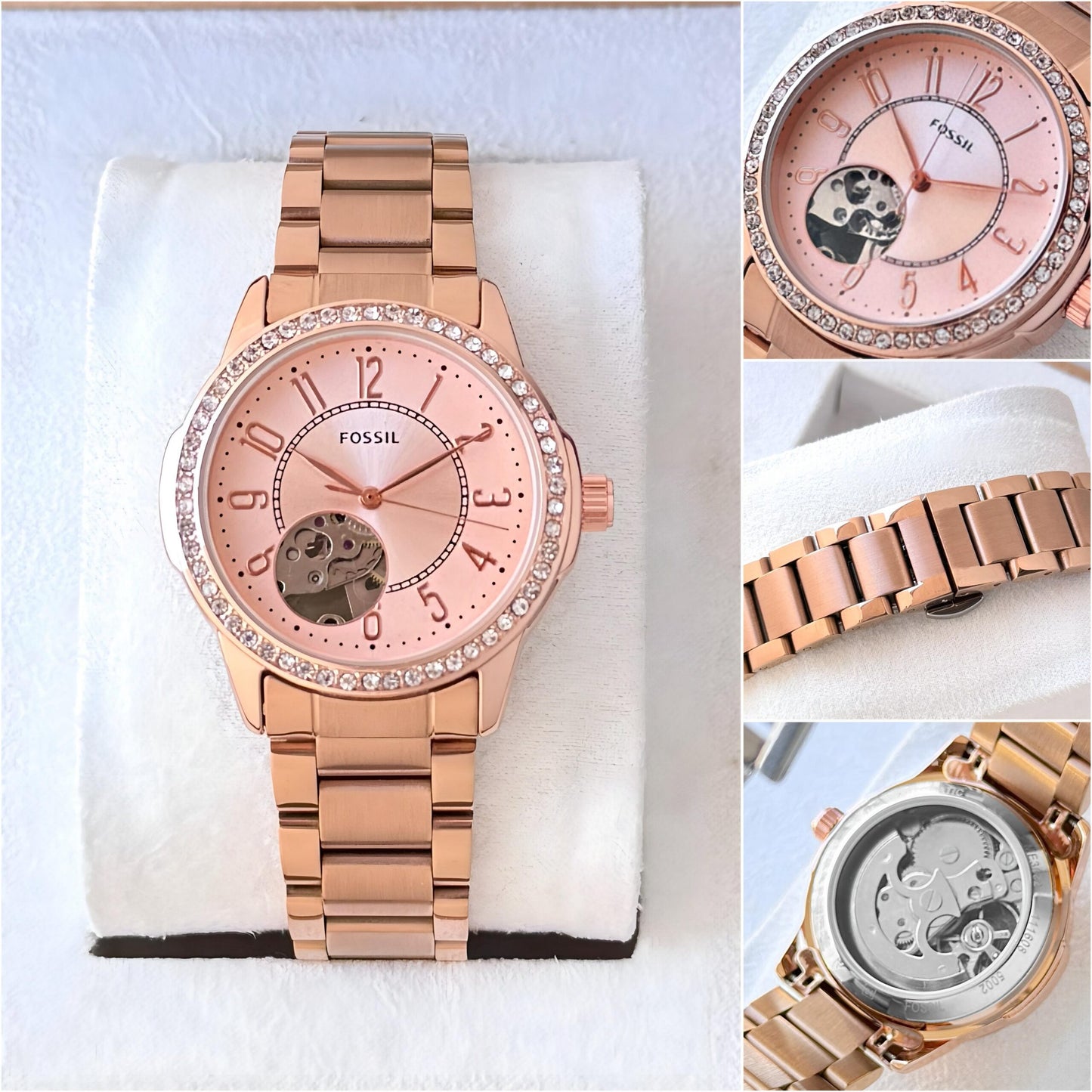 Fossil Architect Automatic Pink Rose Gold