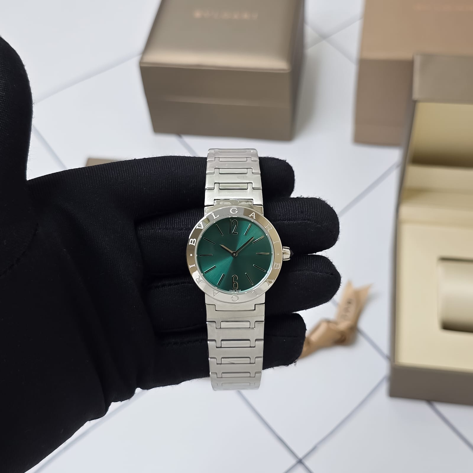 Bvlgari Green Dial Silver Edition