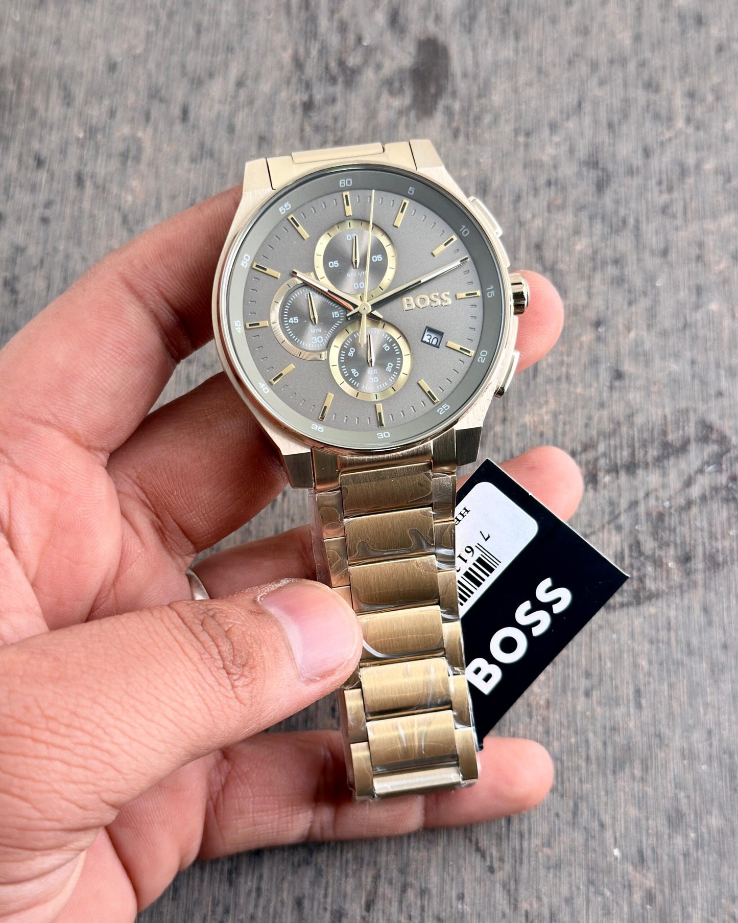 Boss Grey Dial Gold Edition