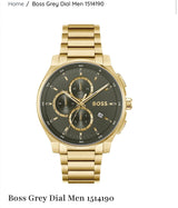 Boss Grey Dial Gold Edition