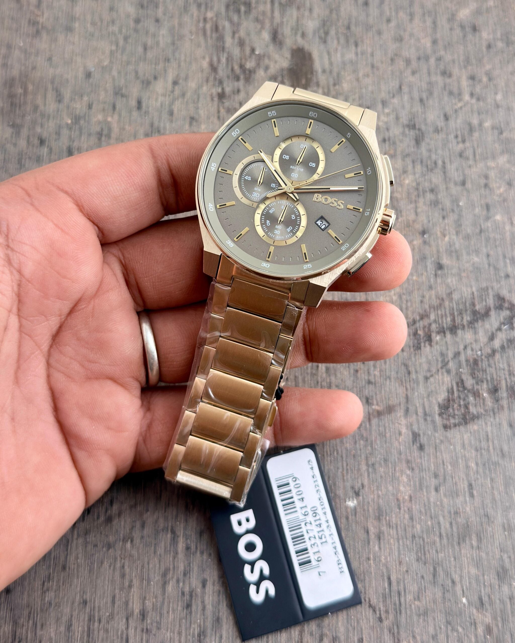 Boss Grey Dial Gold Edition