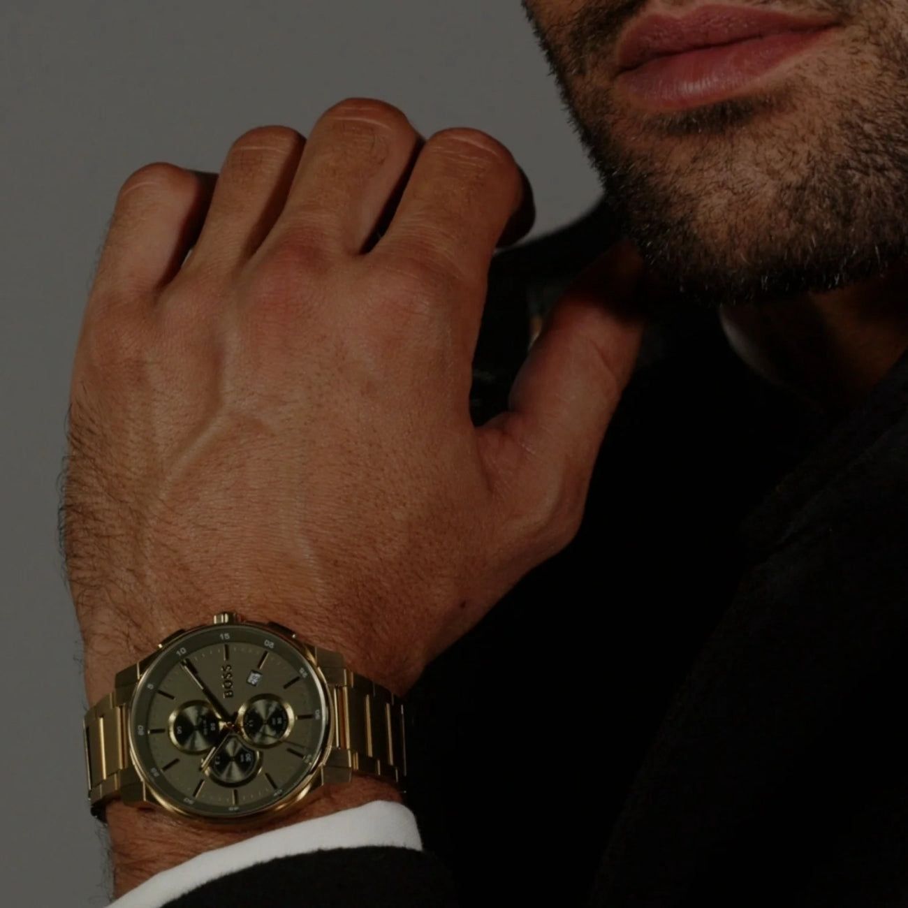 Boss Grey Dial Gold Edition