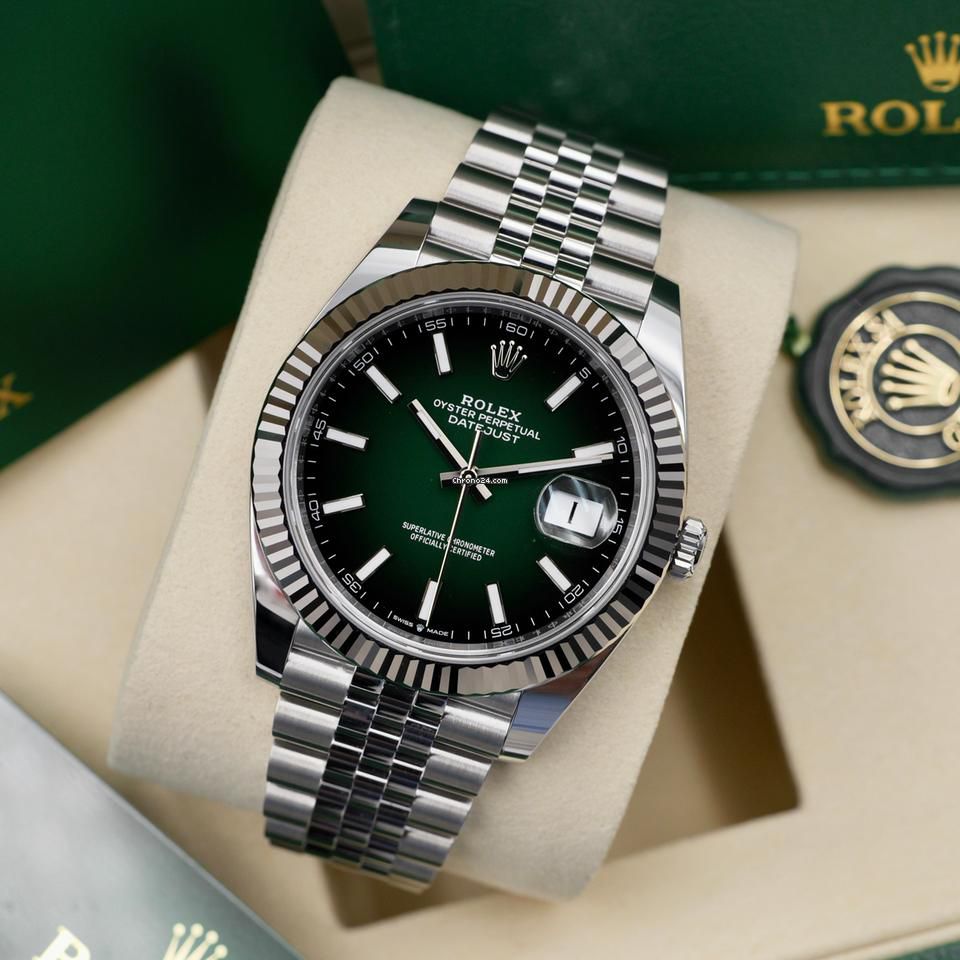 Rolex Perpetual Date Just Green Jubilee