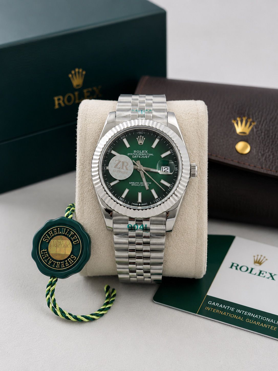 Rolex Perpetual Date Just Green Jubilee