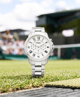 Fossil FS-4735 White Dial Silver Edition