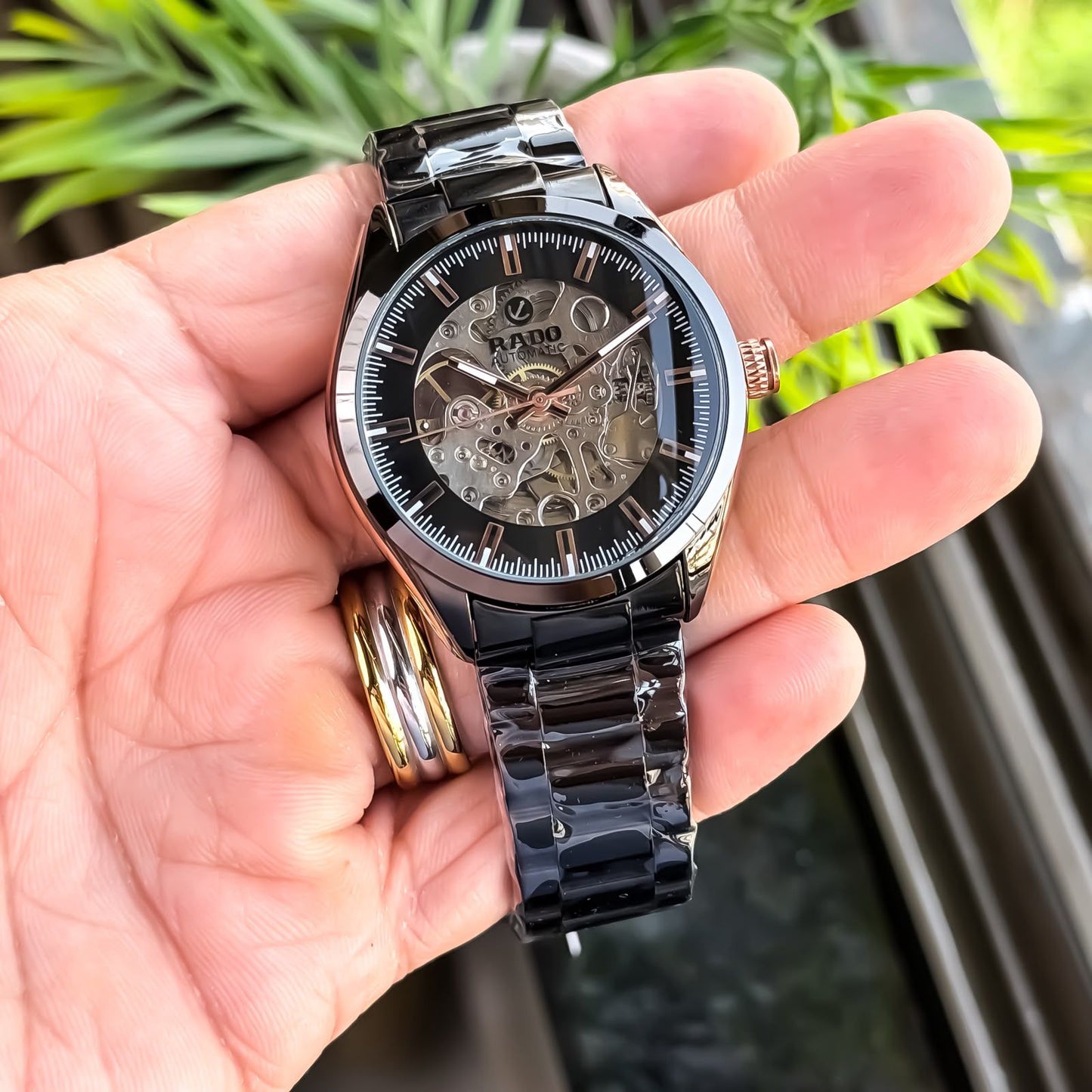 Rado Automatic Open Heart Black Dial