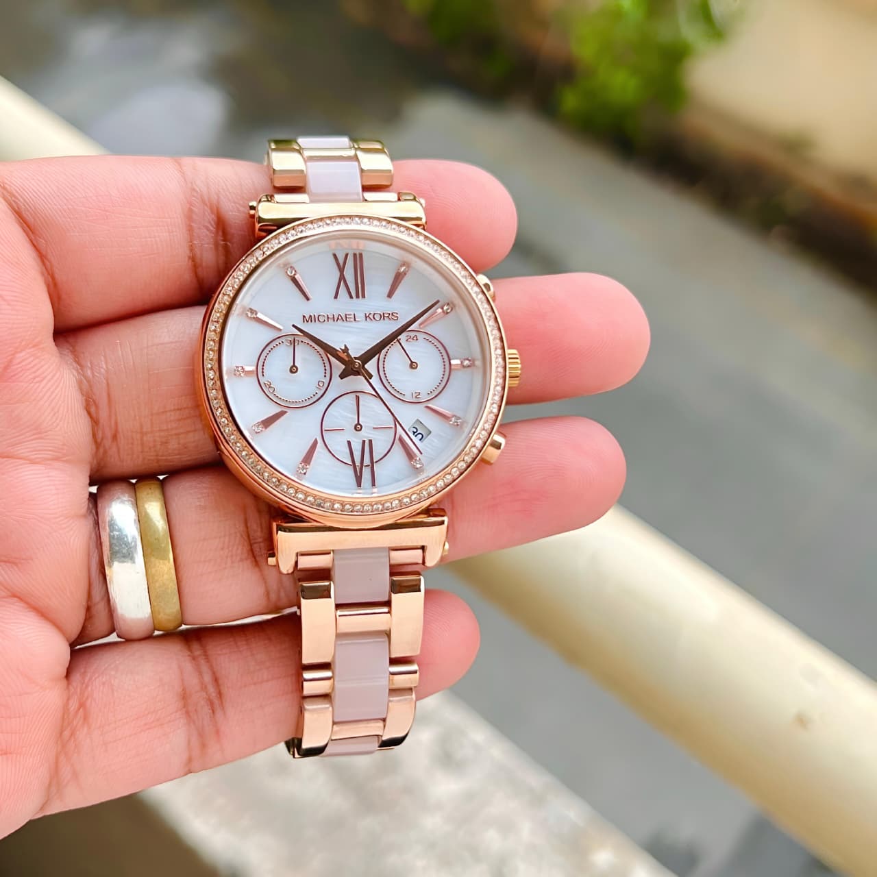 Michael Kors Sofie Rose Gold Pink Edition
