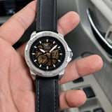 Fossil Skeleton Automatic Black Brown Edition