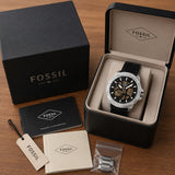 Fossil Skeleton Automatic Black Brown Edition