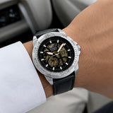 Fossil Skeleton Automatic Black Brown Edition