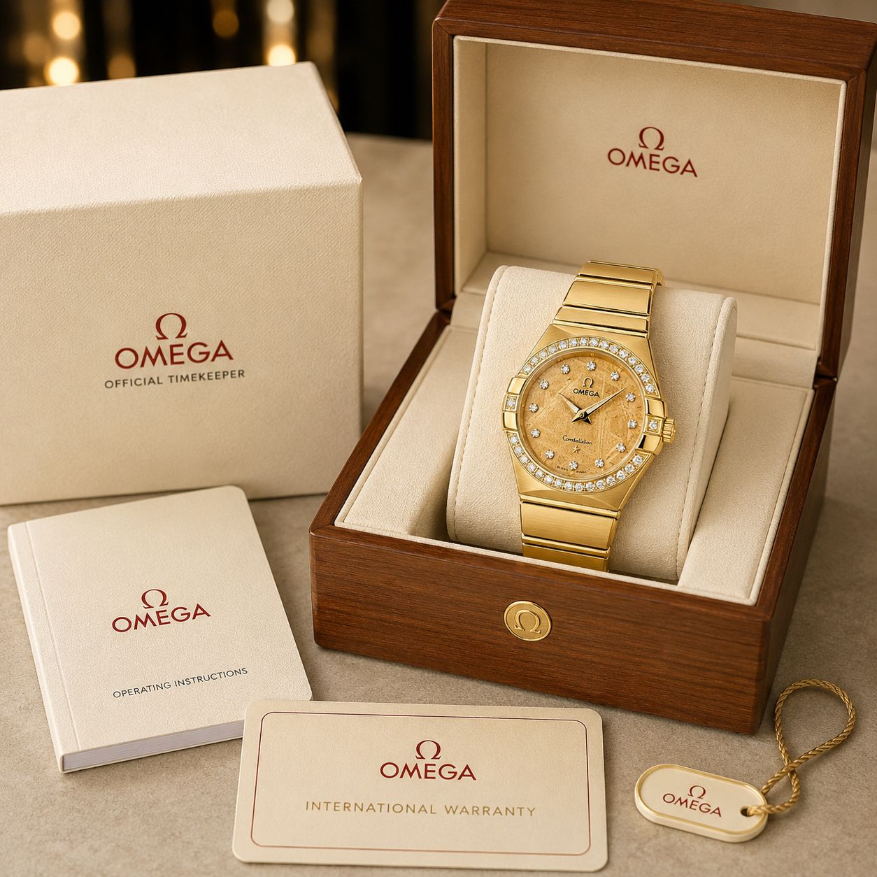 Omega Constellation Gold Diamond Edition