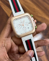 Gucci White Dial Chronograph
