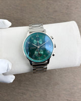 IWC Portugieser Silver Green Dial Chronograph