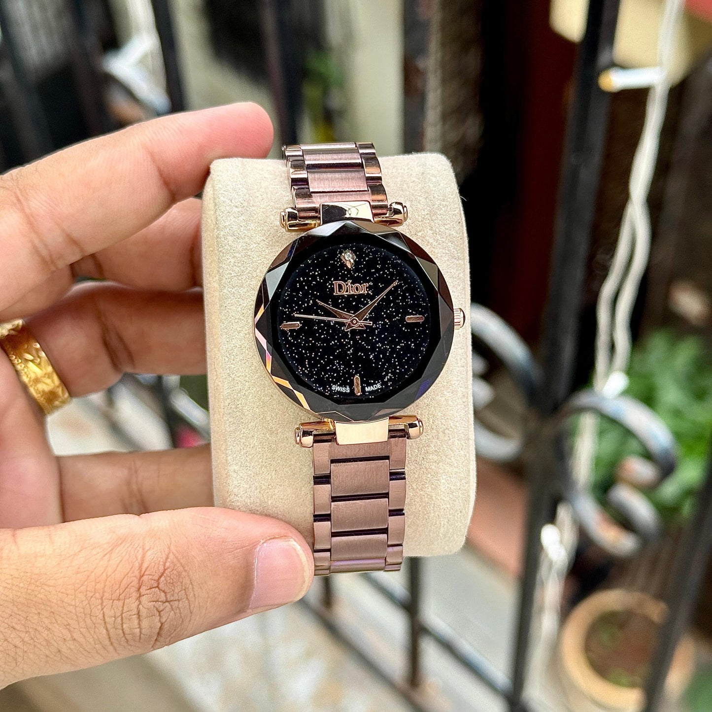 Dior Rose Gold Black Dial