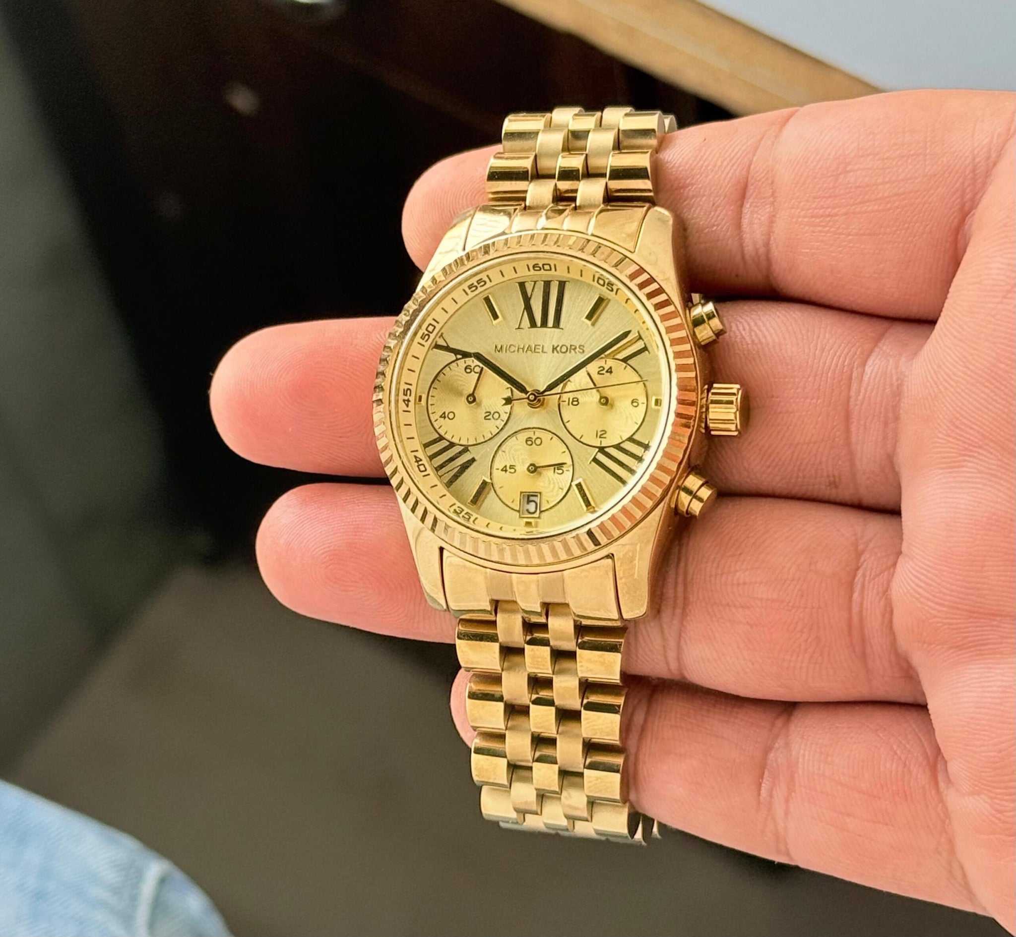 Michael Kors Gold Chronograph