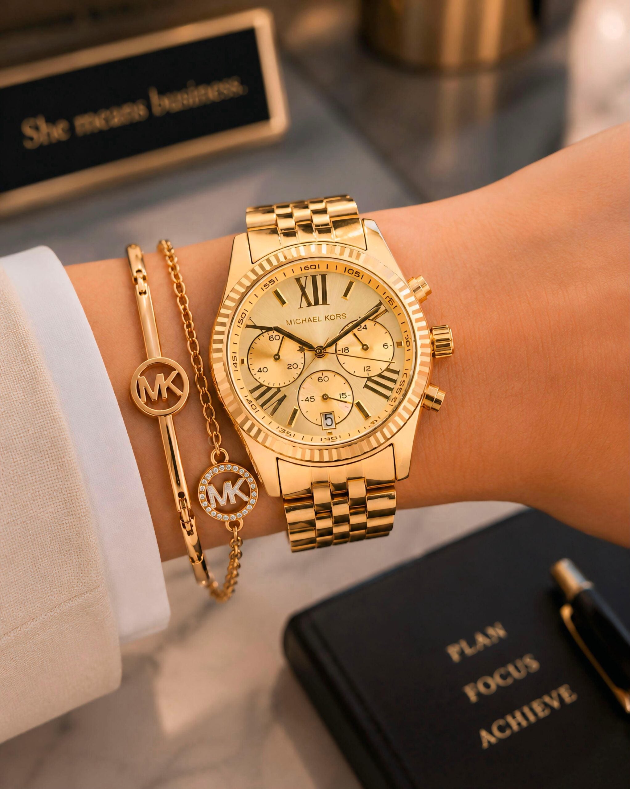 Michael Kors Gold Chronograph