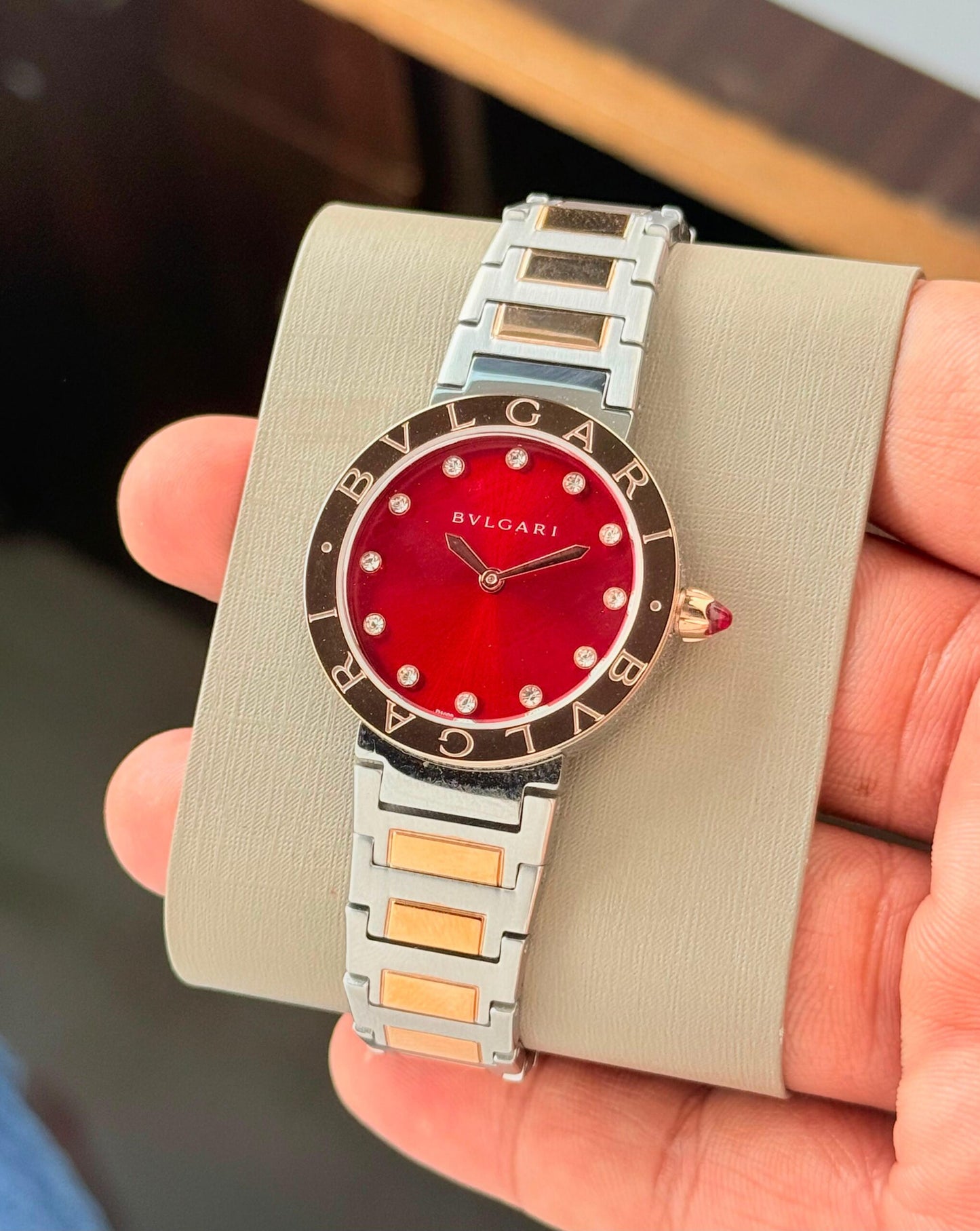 Bvlgari Rose Gold Red Pearl Edition