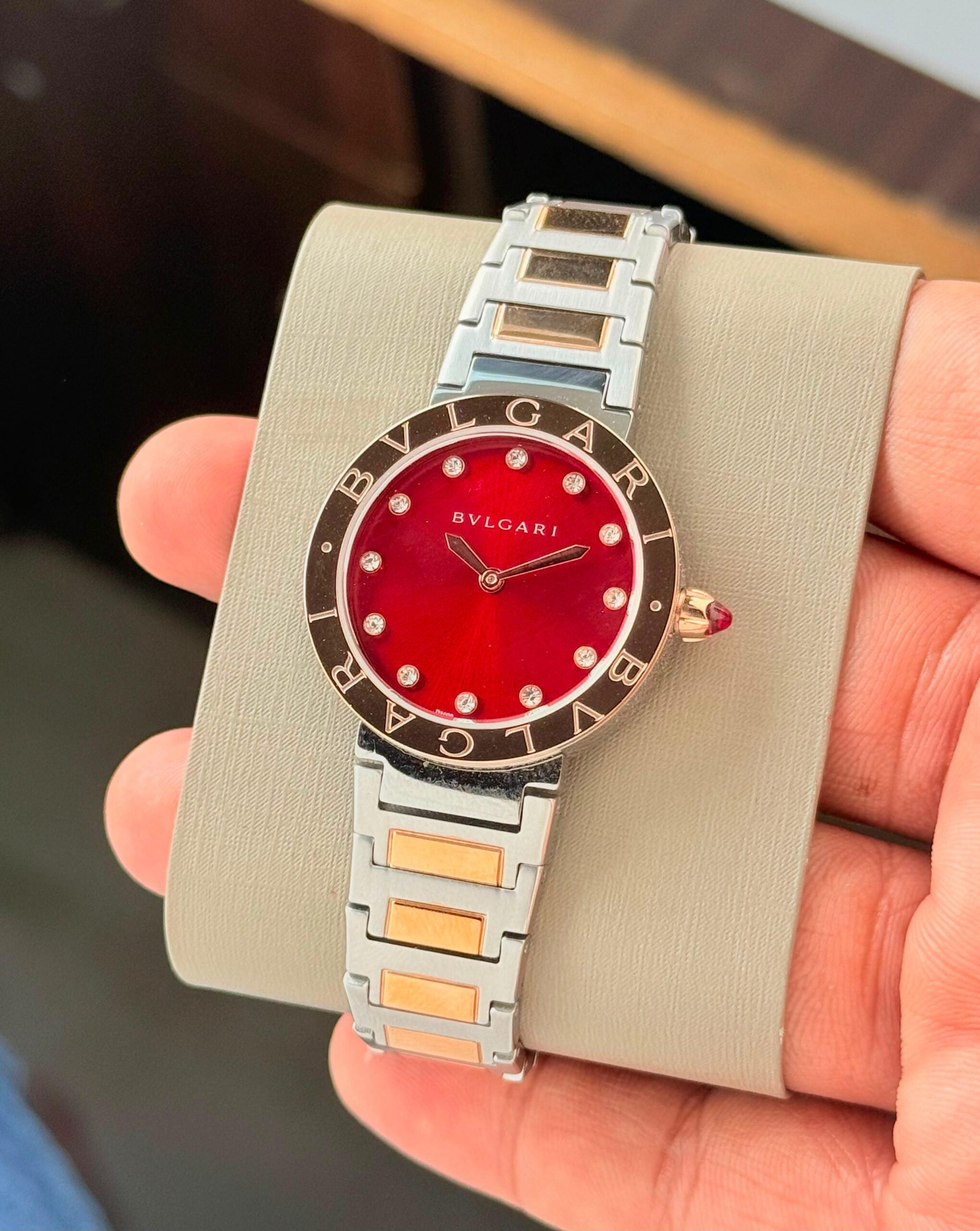 Bvlgari Rose Gold Red Pearl Edition