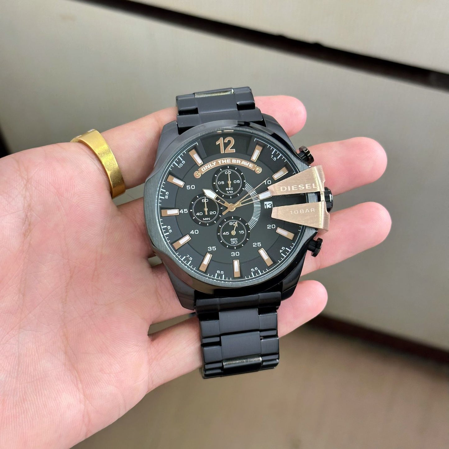 Diesel Mega Chief Rose Gold Chronograph