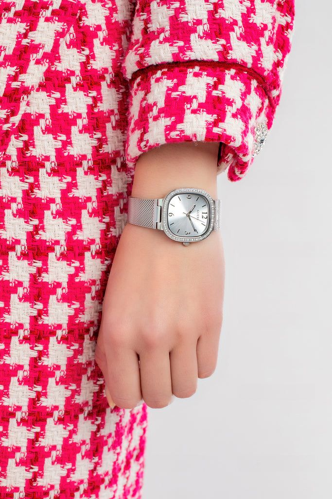 Guess Tapestry Silver Dial