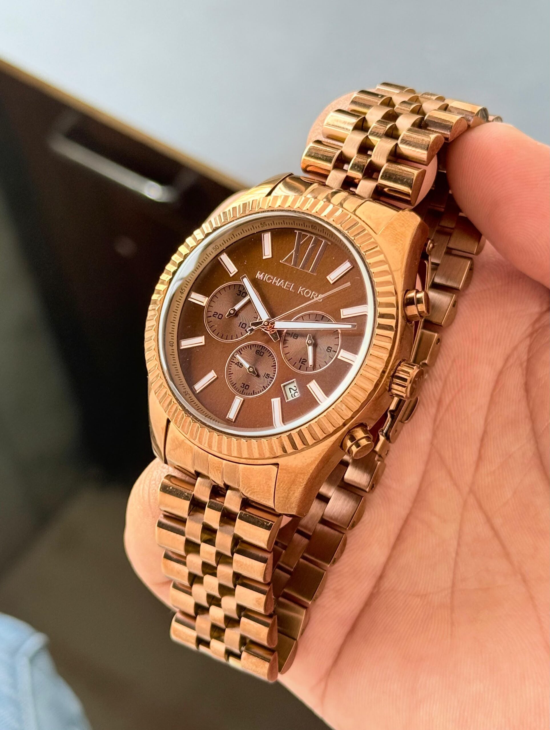Michael Kors Rose Gold Dynamic Lexington
