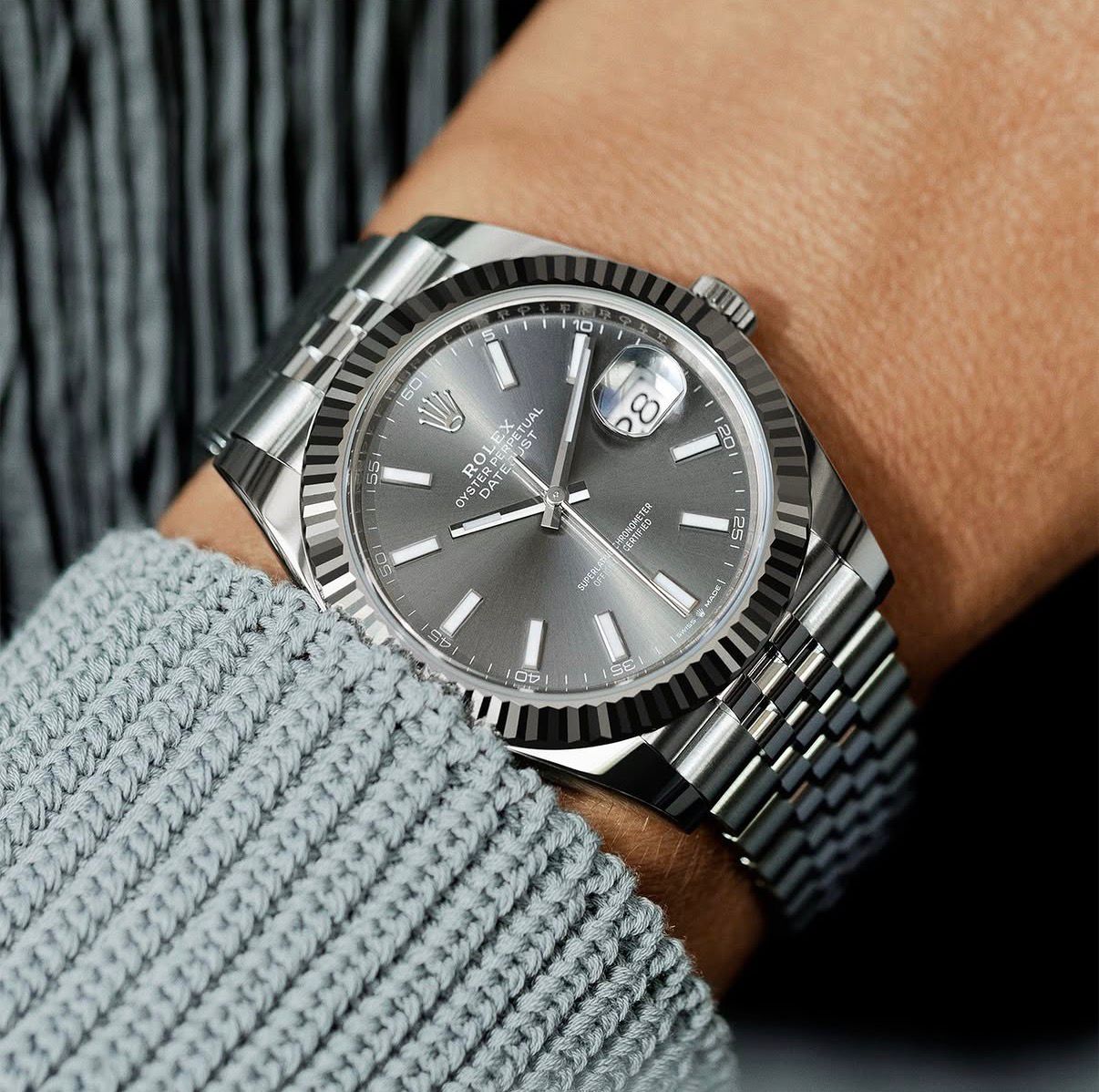 Rolex Oyster Perpetual Datejust Grey Dial