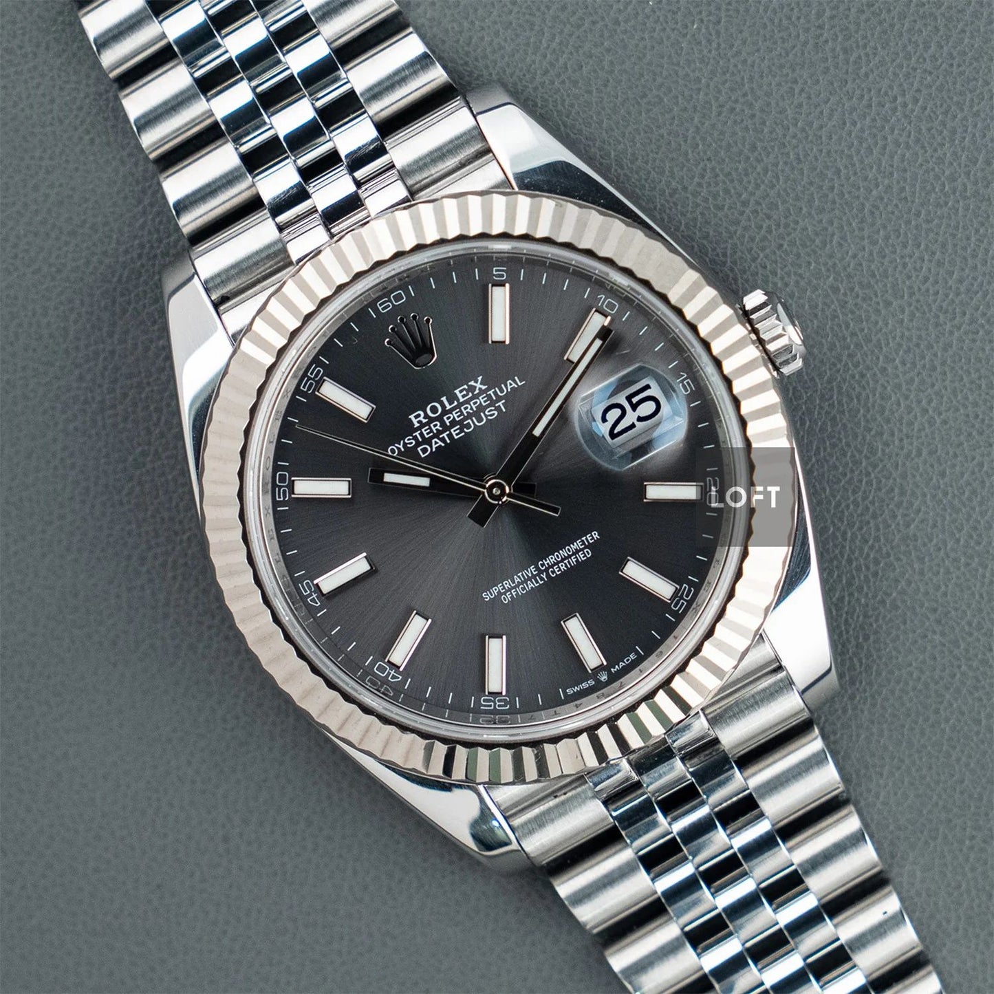 Rolex Oyster Perpetual Datejust Grey Dial